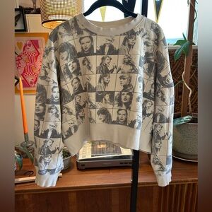 Taylor Swift The Eras Tour Merch Cropped Oversized sweatshirt